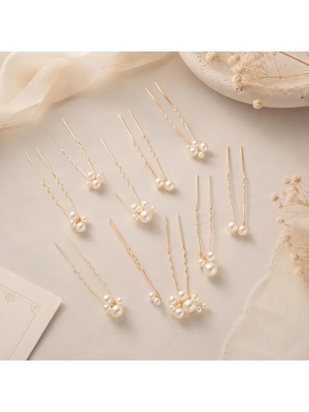 Elegant Pearl Bridal Hair Pins | Wedding Hair Accessories for Brides